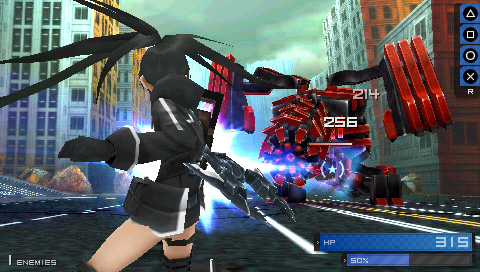 Black Rock Shooter: The Game [White Premium Box] screenshot 3 for PSP